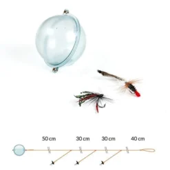 Fladen Flugkast With Float Bead And Wet Flies