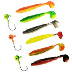 Fladen Conrad Softlures 3x6 Assorted Colors -Goedkope Spin Hengel Winkel 20 3504r 2