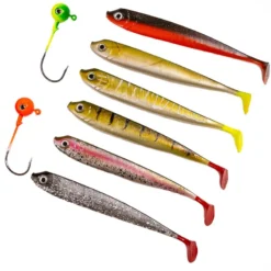 Fladen Conrad Softlures 3x6 Assorted Colors -Goedkope Spin Hengel Winkel 20 3504r 3