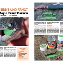 Magic Trout T-Worm Twister Cheese (6pcs) -Goedkope Spin Hengel Winkel 22 3279306r 3