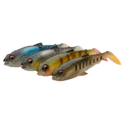 Savage Gear Craft Cannibal Paddletail 10.5cm, 12g 4pcs - Clear Water Mix