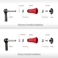 Gomexus TPE Knob -Goedkope Spin Hengel Winkel A27TPCJr 5