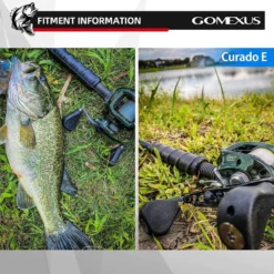 Gomexus 110mm Aluminium Handle With 35mm TPE Knob -Goedkope Spin Hengel Winkel BS110HTE35BKTNr 5