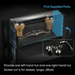 Gomexus 120mm Aluminium Handle With 27mm Cork Knob -Goedkope Spin Hengel Winkel BS120HCA27TBKr 8