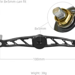 Gomexus Crank Handle Silver/Aurora Knob -Goedkope Spin Hengel Winkel BS120TN27TCJ1r 5