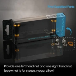 Gomexus 95mm Carbon Swept Handle With 20mm Aluminium Knob -Goedkope Spin Hengel Winkel DCS95A20BKGDr 6