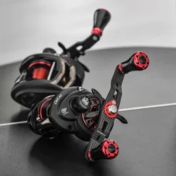 Gomexus 95mm Carbon Swept Handle With 20mm Aluminium Knob -Goedkope Spin Hengel Winkel DCS95A20BKGDr 8