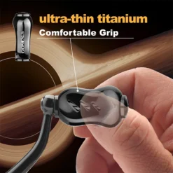 Gomexus Smoke Jedi Series 22mm Titanium Knob - Smoke -Goedkope Spin Hengel Winkel T22STSK 4